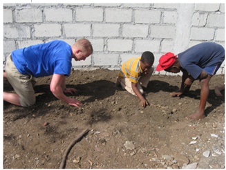 Hilbert students use donated seeds to help establish sustainable gardens in the Dominican Republic.