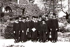 1966 Graduates by the grotto