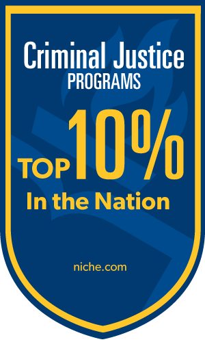 Top 10% of Criminal Justice programs in the nation graphic