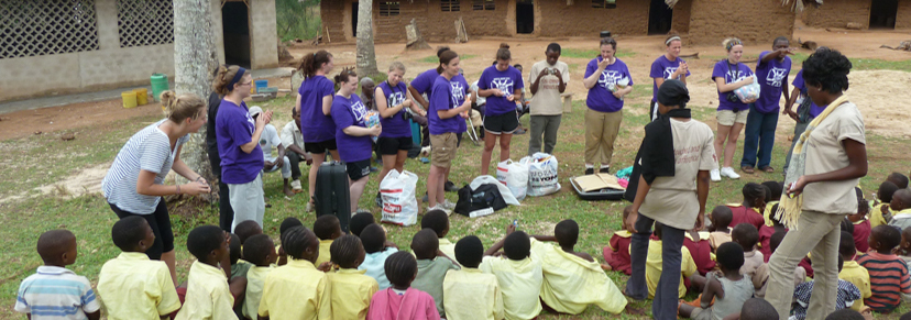 Hilbert Students on a service trip to Kenya