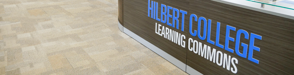 Inside the Library Learning Commons at Hilbert College