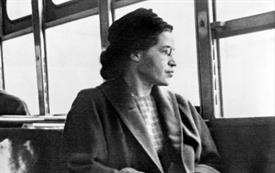 Rosa Parks on bus