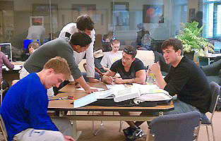 Study group created by the Academic Services Center