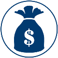Icon of a money bag