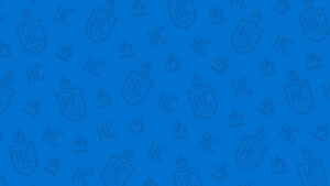 A Hilbert pattern graphic background.