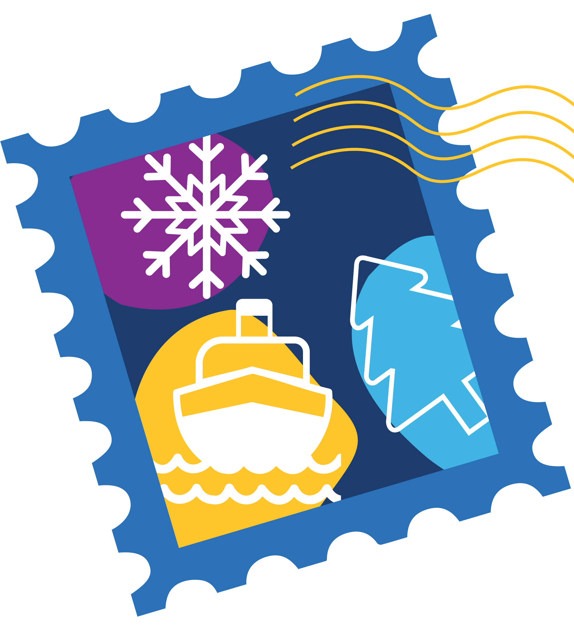 New Student Spring Orientation Stamp Graphic