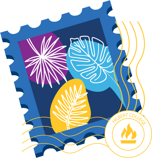 Fall orientation stamp graphic