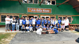 Hilbert students posing during Day of Caring.