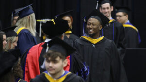 Picture of Hilbert students graduating.