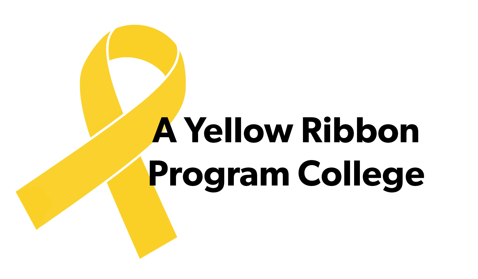 A Yellow Ribbon Program College graphic
