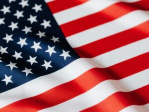 A picture of the United States flag.