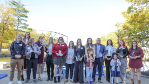 Recipients of the San Damiano awards at Hilbert College.
