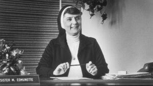 A portrait of Sister Edmunette from 1974.